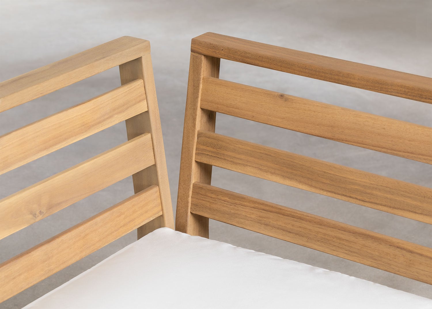 Modulo angolare sinistro per divano componibile da giardino in legno di acacia Filips, immagine della galleria 7