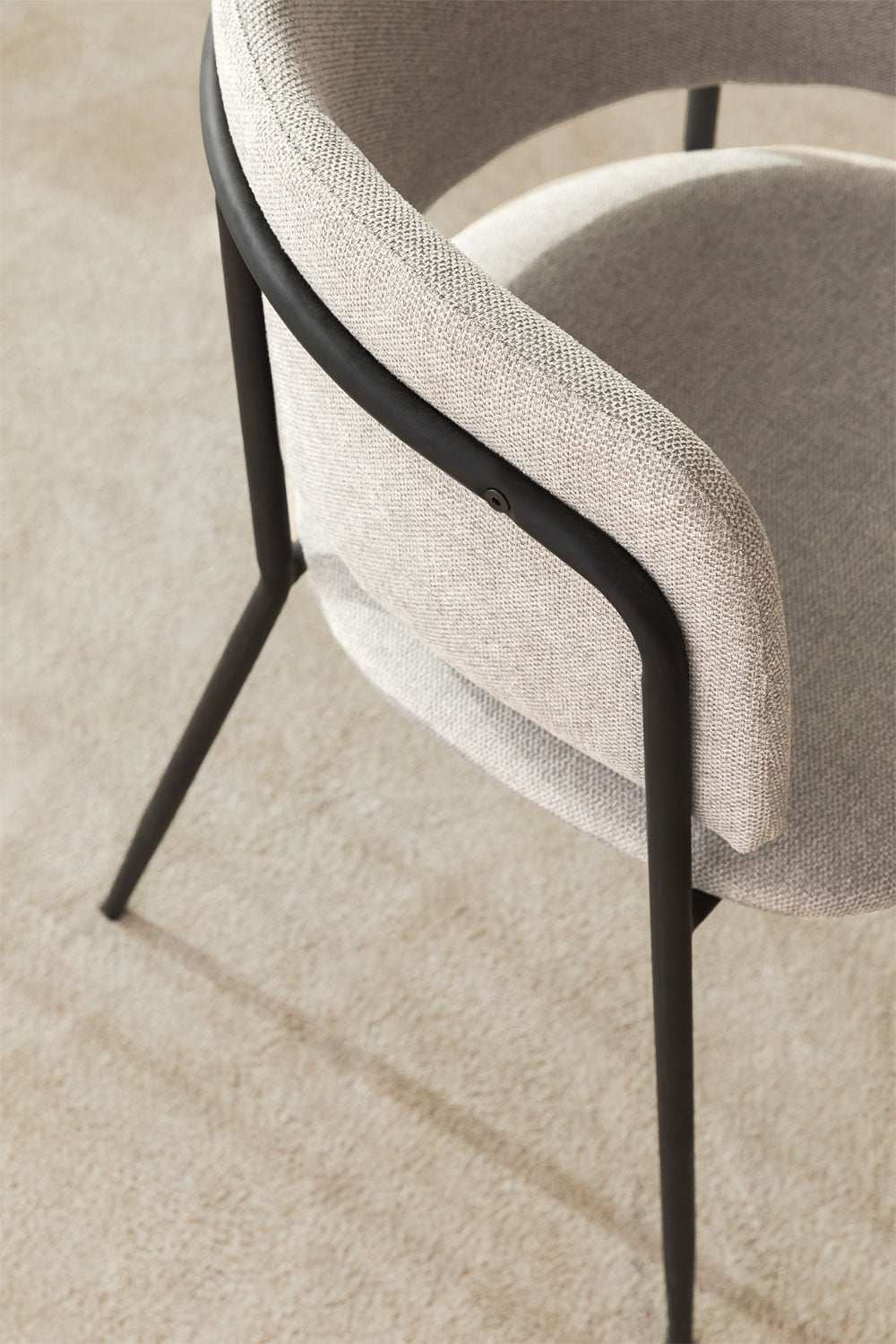 Confezione da 2 sedie da pranzo imbottite Nalon, immagine della galleria 2