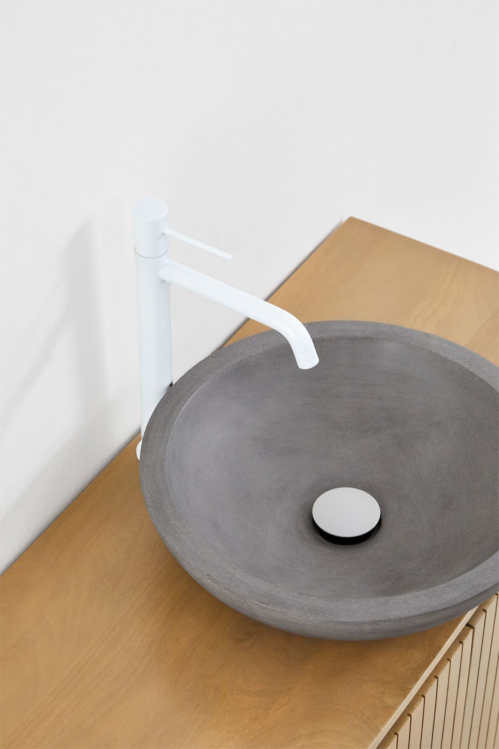 Set di mobili da bagno sospeso in legno di mango Analis, immagine della galleria 4