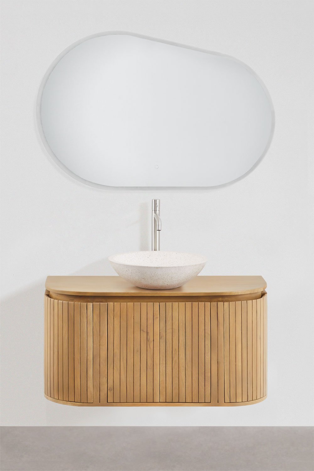 Set di mobili da bagno in legno di mango Analis, immagine della galleria 2