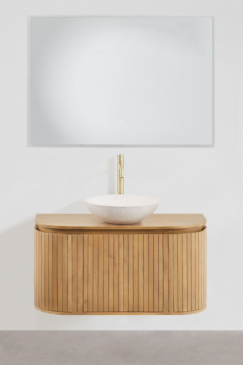 Set di mobili da bagno in legno di mango Analis, immagine della galleria 2