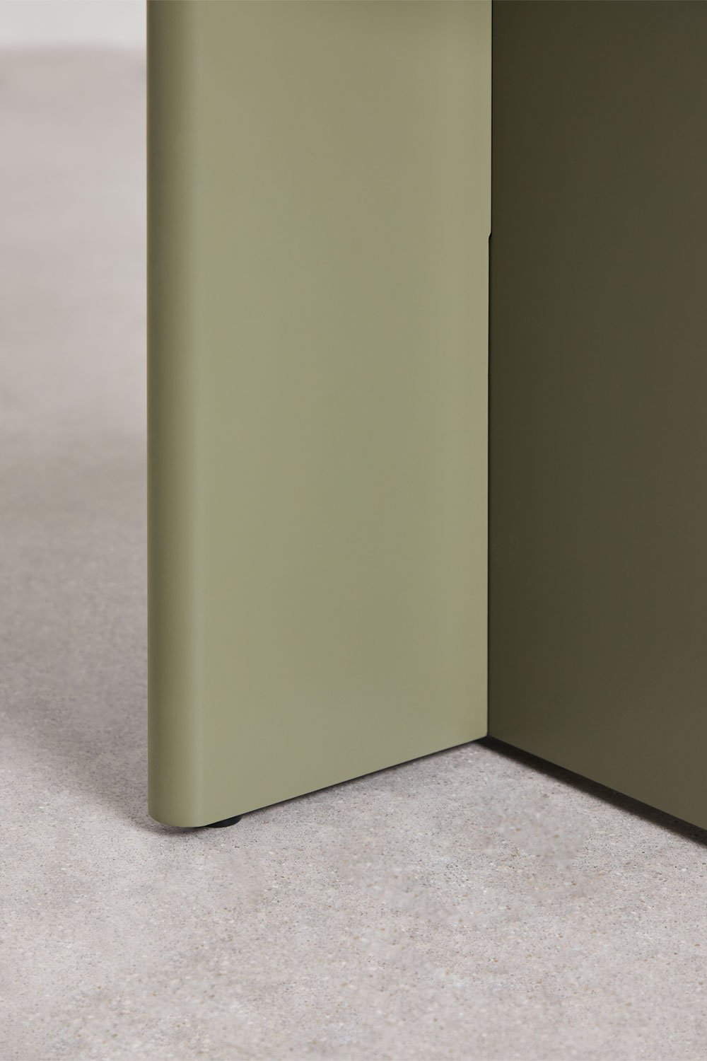 Tavolino laterale rotondo Ø45 cm in MDF Saonara, immagine della galleria 7