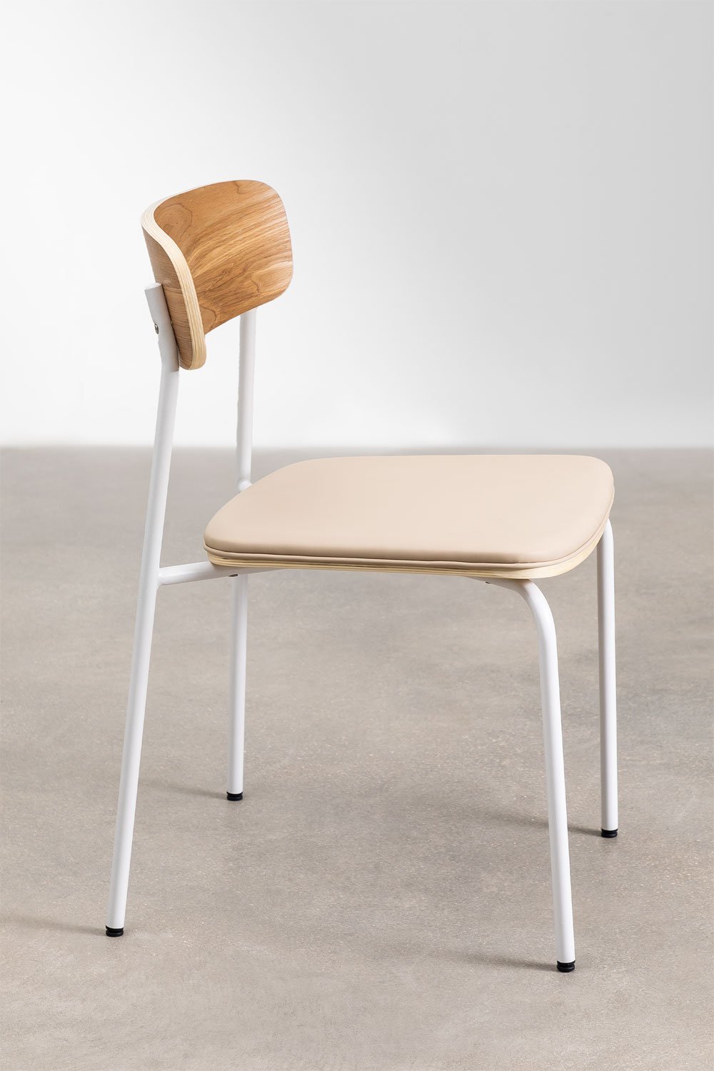 Set di 2 sedie da pranzo impilabili in ferro e legno Wilpier, immagine della galleria 4