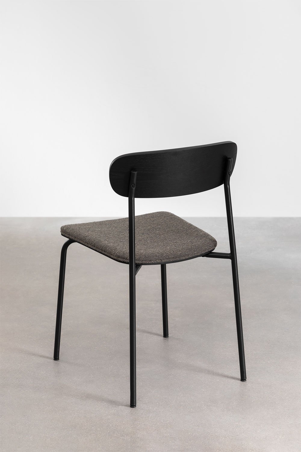 Set di 2 sedie da pranzo impilabili in ferro e legno Wilpier, immagine della galleria 4