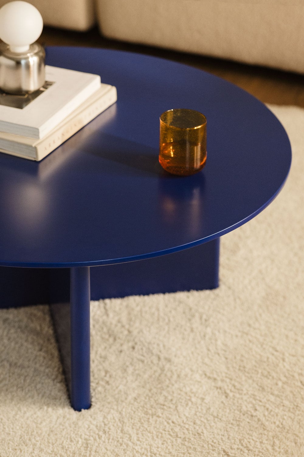 Tavolino rotondo Ø80 cm in MDF Saonara, immagine della galleria 2