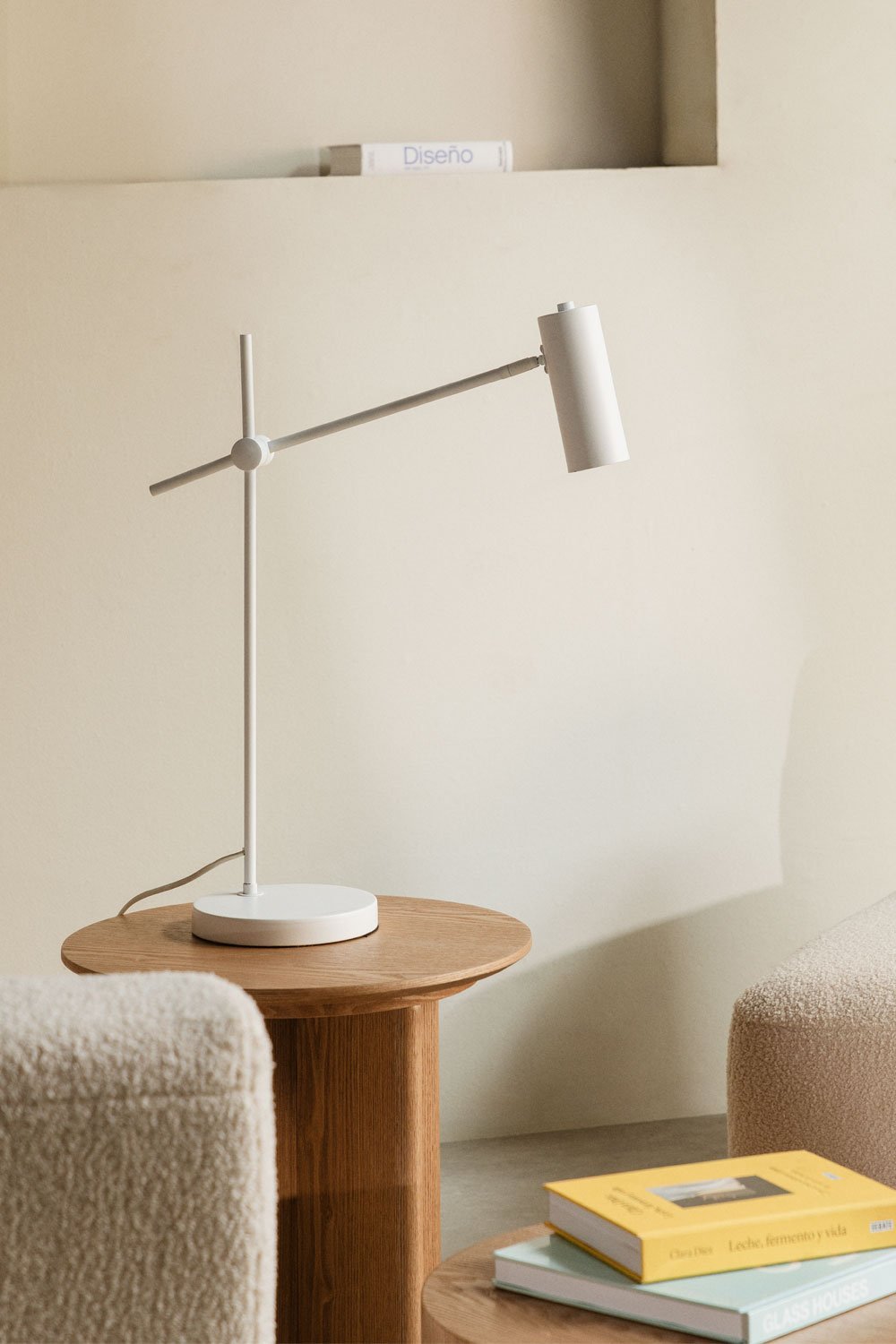 Lampada da tavolo Idina in metallo, immagine della galleria 1