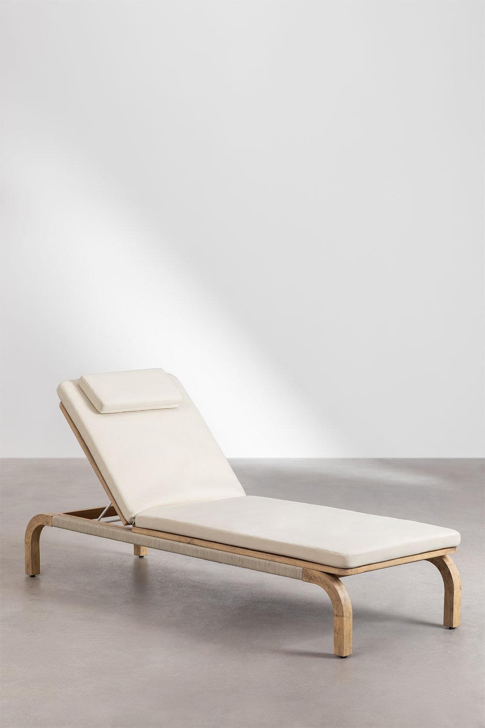 Pacco di 2 lettini in legno di acacia Dubai, immagine della galleria 3857783