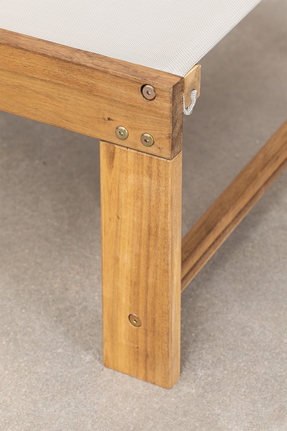 Set di 2 lettini reclinabili in legno Valerys, immagine della galleria 8