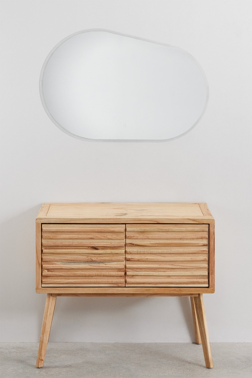 Set di mobili da bagno in legno Deleyna, immagine della galleria 2