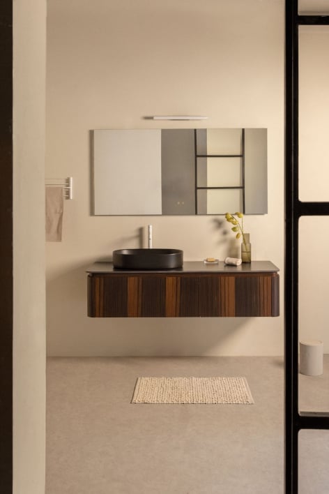 Set mobili da bagno in legno Lavena