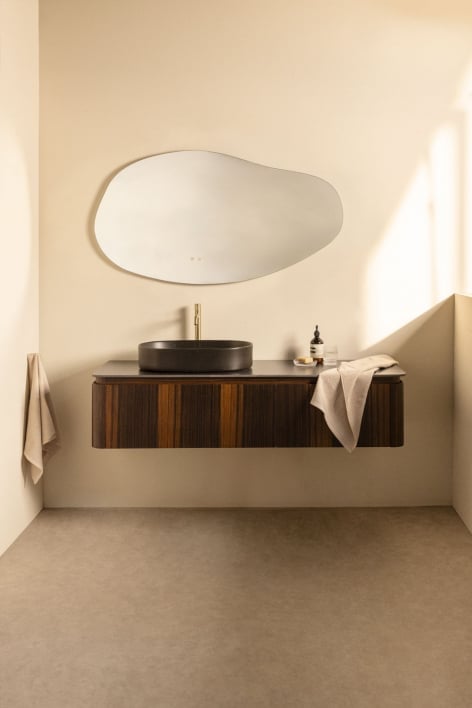 Set mobili da bagno in legno Lavena