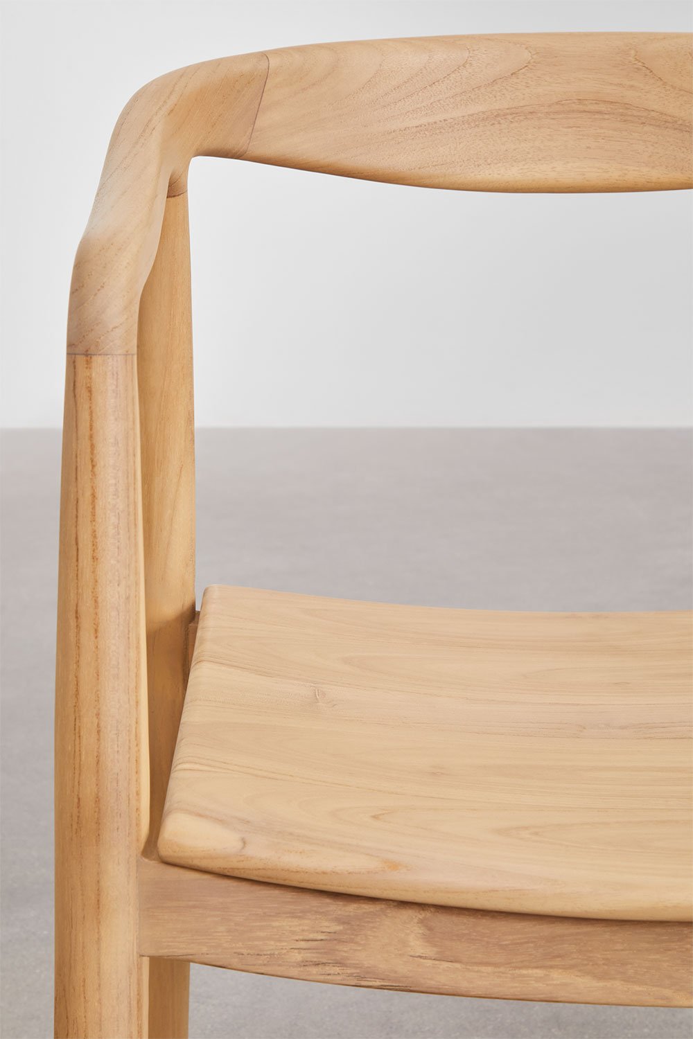 Confezione da 4 sedie da pranzo Rokan in teak con braccioli, immagine della galleria 6