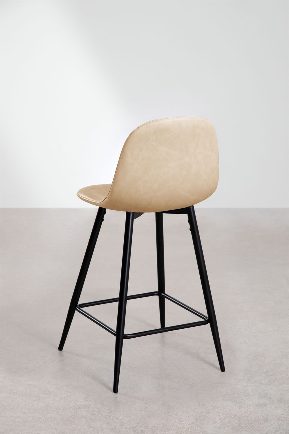 Sgabello alto Glamm in similpelle, immagine della galleria 3