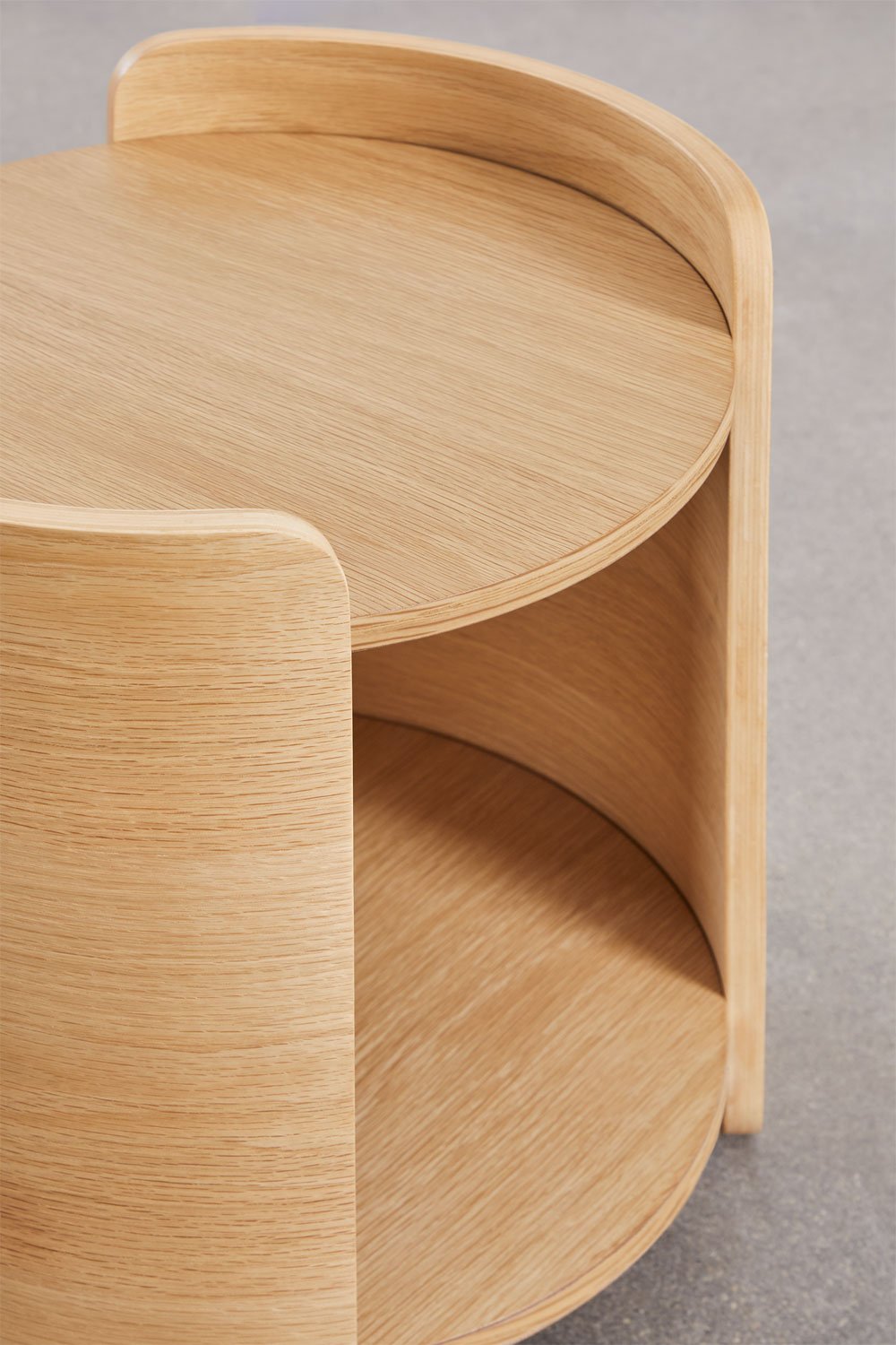 Tavolino rotondo Ø45 cm in legno Adelis, immagine della galleria 3