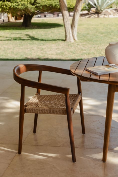 Sedia da giardino Visby in legno di teak