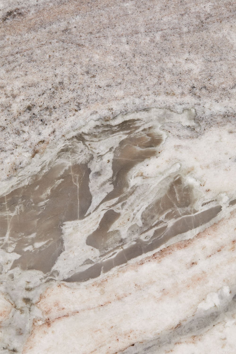 Tavolo da pranzo rotondo Giselda in pietra naturale e legno di mango , immagine della galleria 7