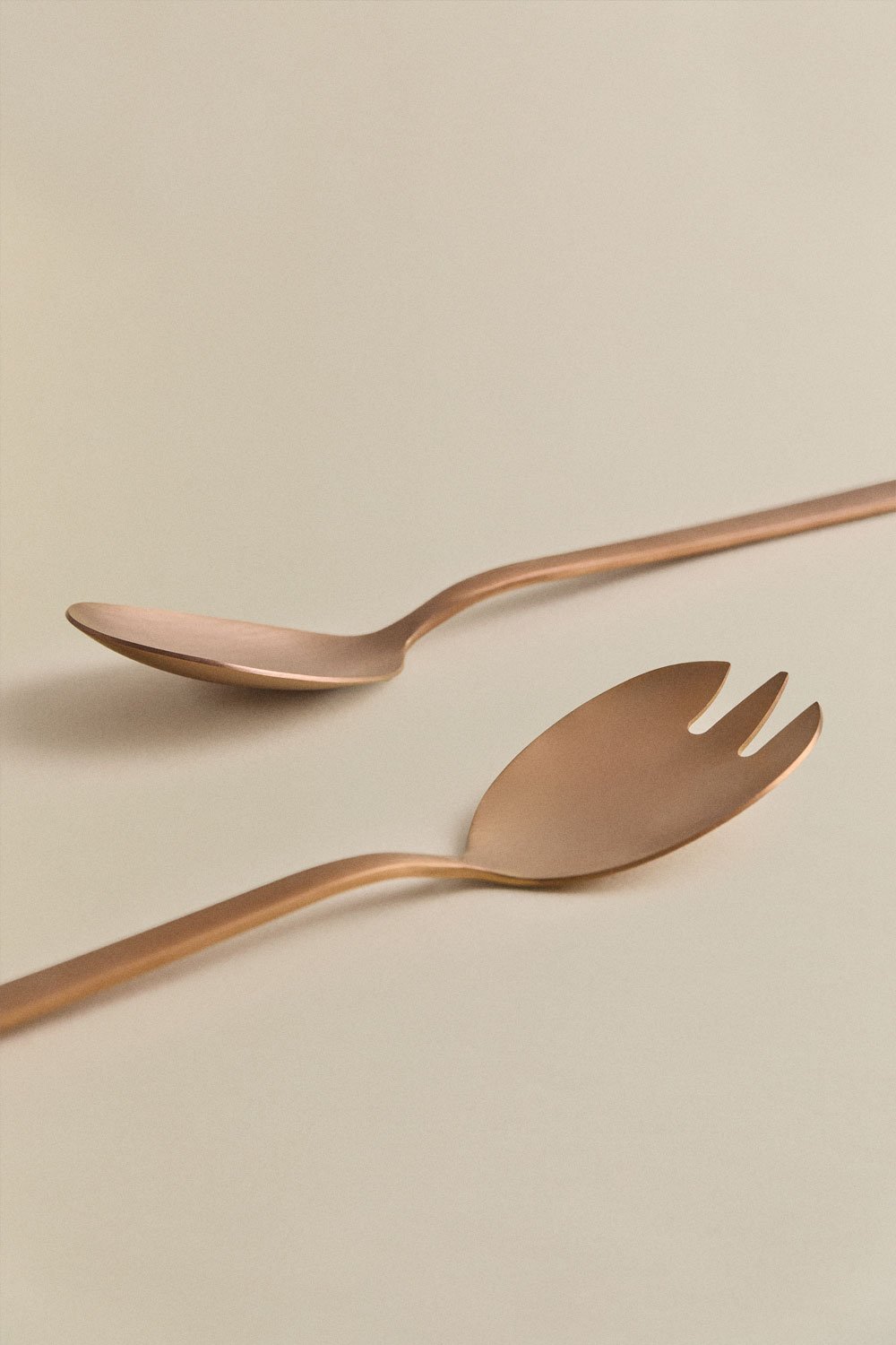 Posate per insalata in acciaio inox 2 pezzi Sornia, immagine della galleria 4