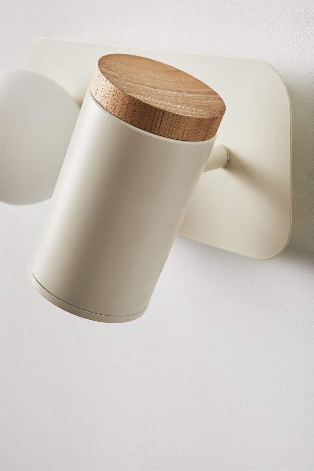 Aplique da parete orientabile con 2 punti luce in ferro Amaranto, immagine della galleria 6