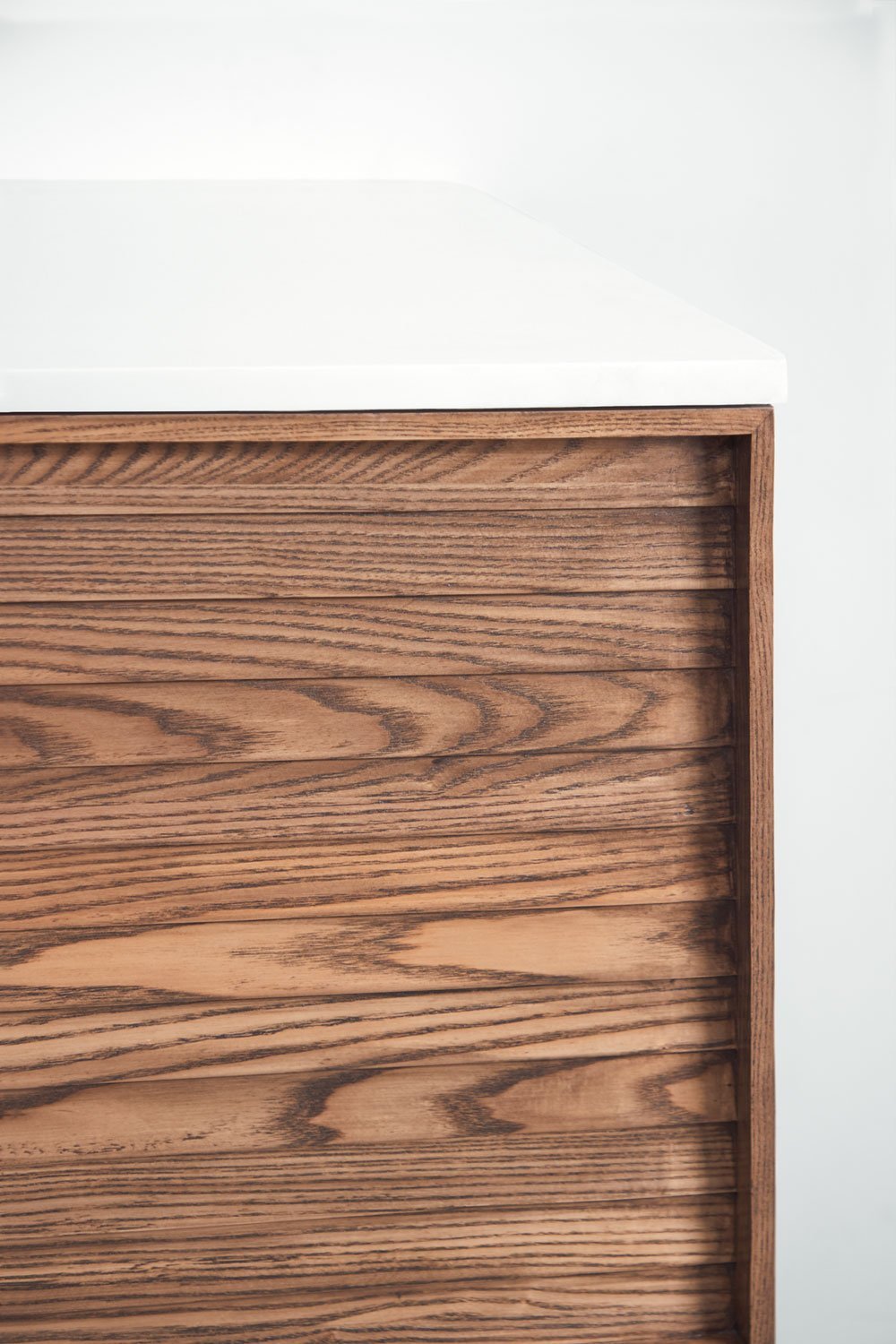 Set mobili da bagno in legno Solea con lavabo integrato, immagine della galleria 8