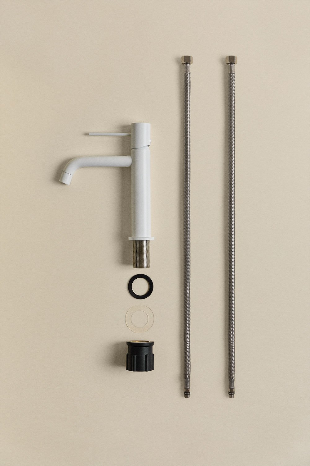 Set mobili da bagno in legno Jolene con lavabo integrato, immagine della galleria 14