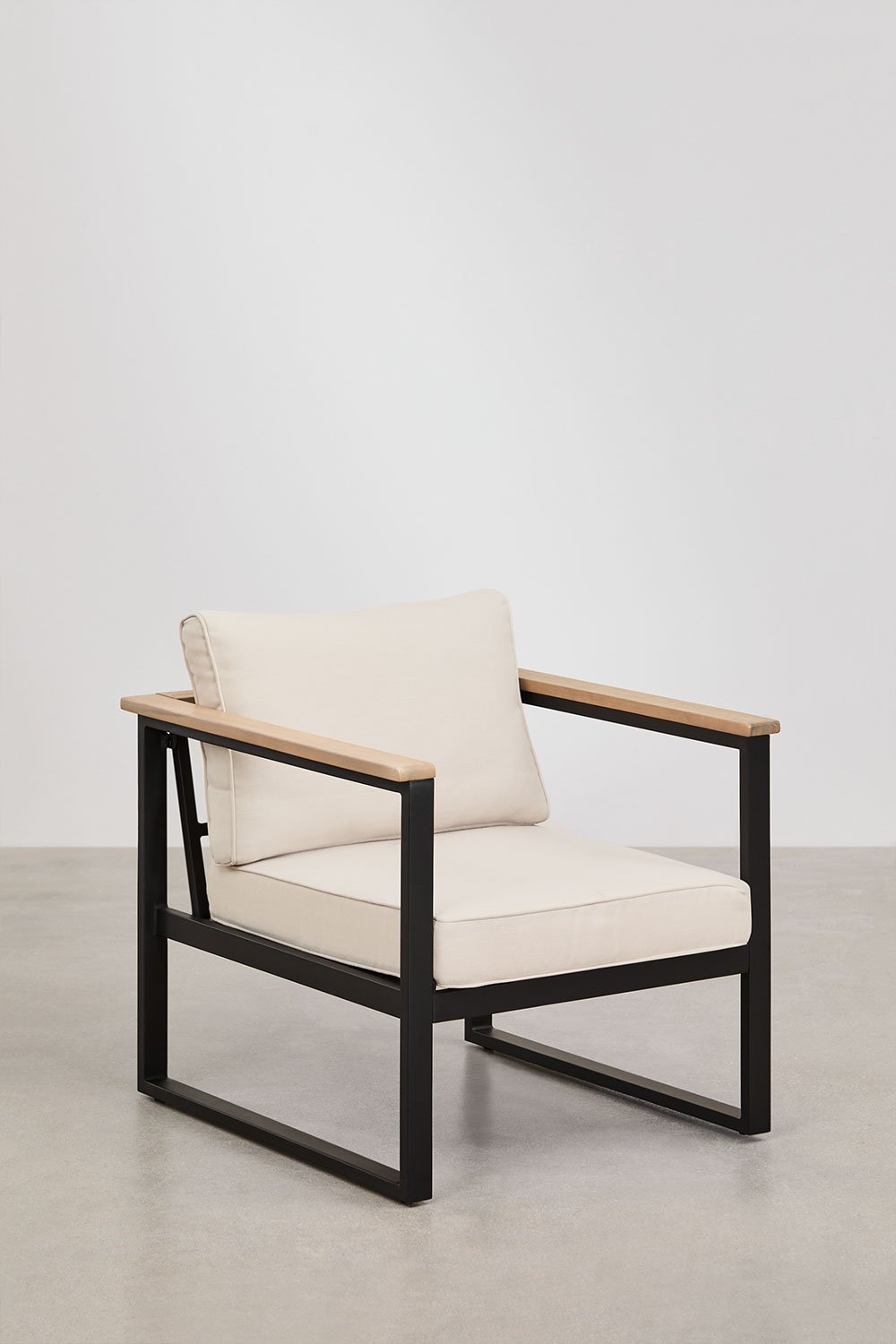 Poltrona da Giardino in Alluminio e Legno di Acacia Lipov   , immagine della galleria 2