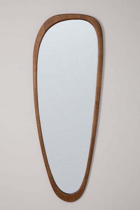 Specchio da parete in legno di rovere Arbidel - Marrone Rovere Scuro