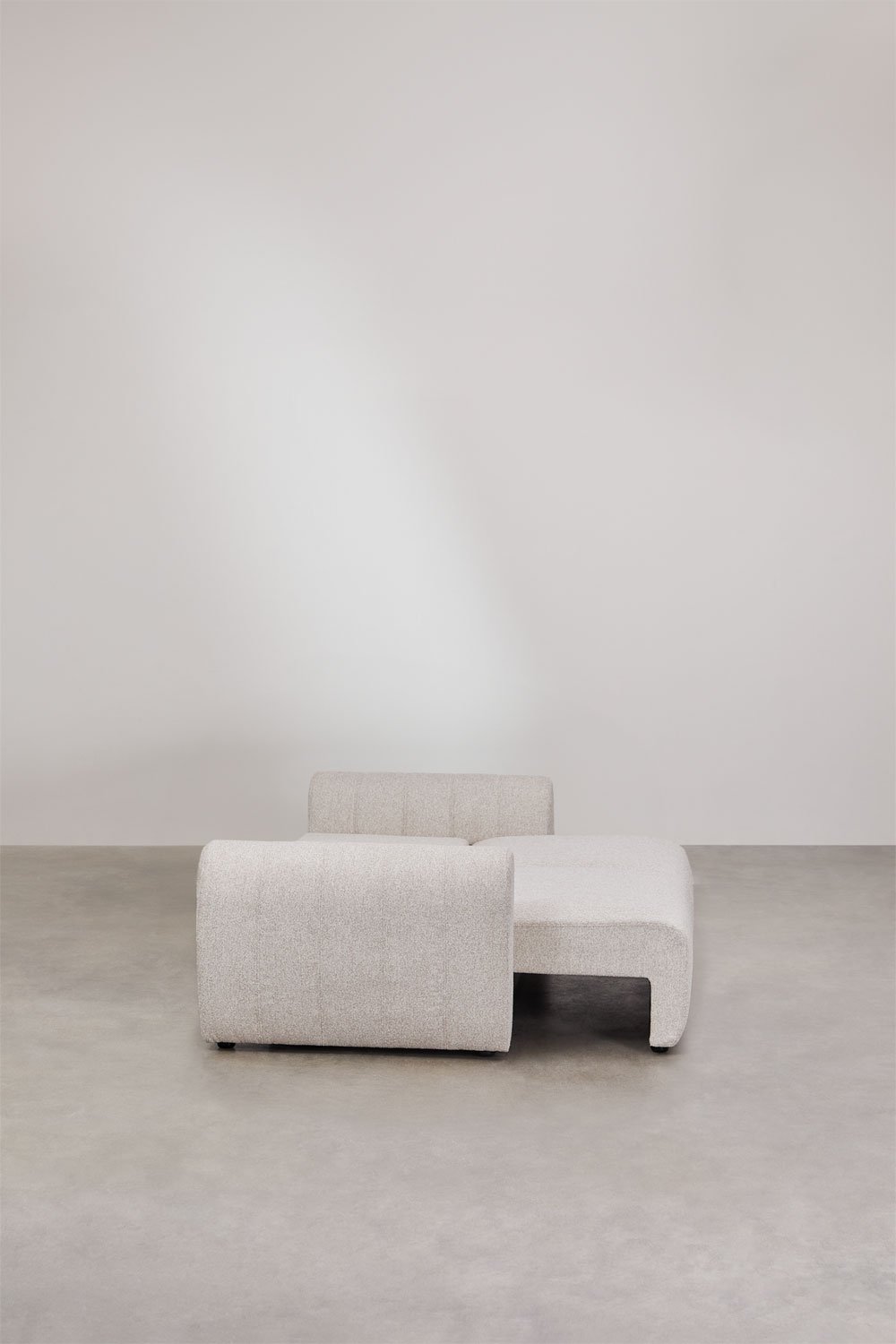 Divano letto 3 posti in tessuto bouclé Ohio, immagine della galleria 6