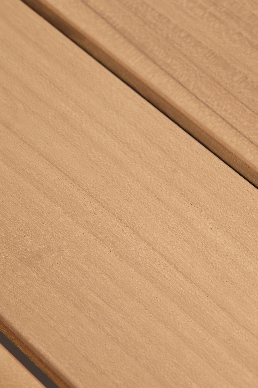 Tavolino quadrato 90x90 cm in alluminio e legno di teak Yarilo, immagine della galleria 5