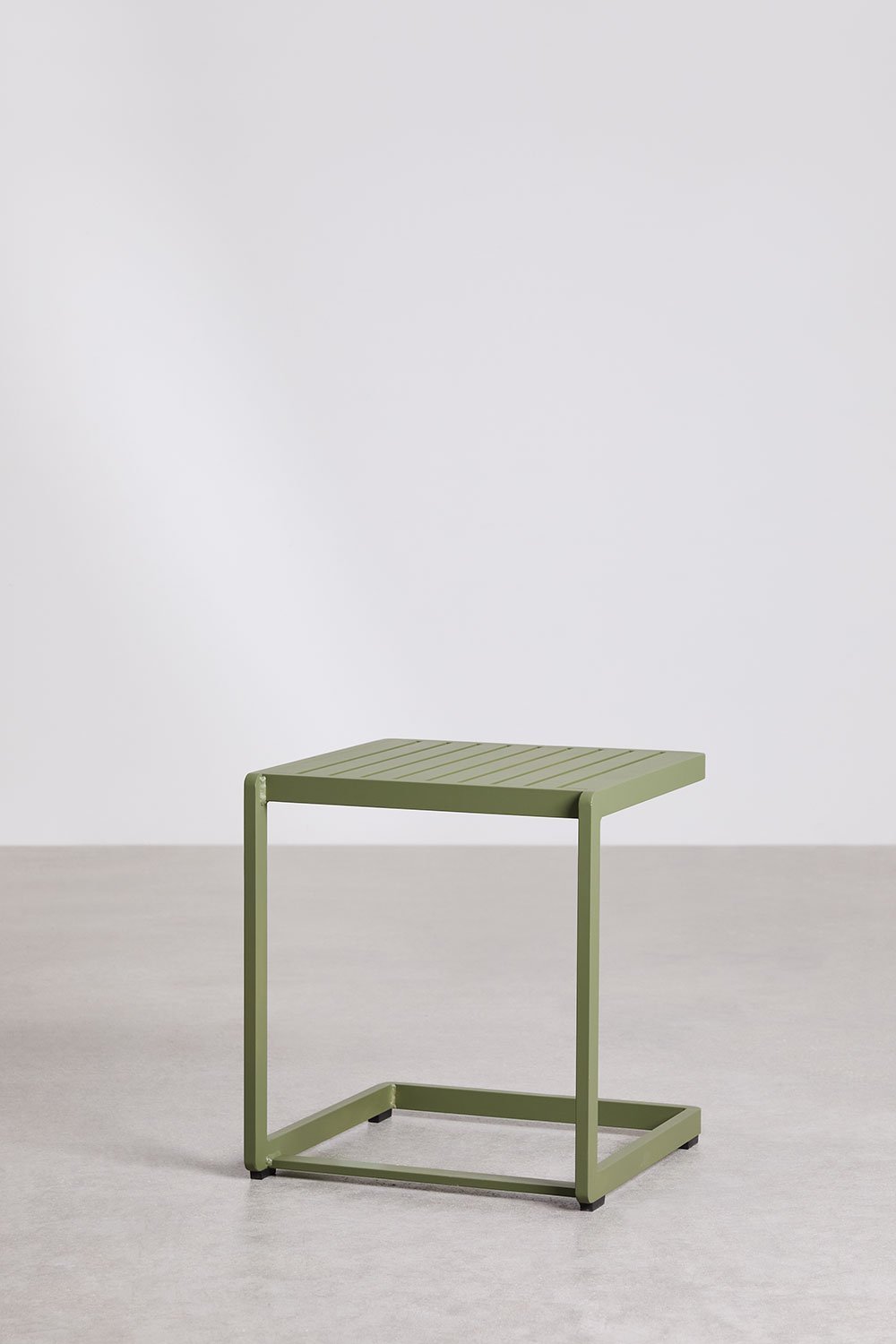 Tavolino da giardino quadrato 40x40 cm in alluminio Dulem, immagine della galleria 3