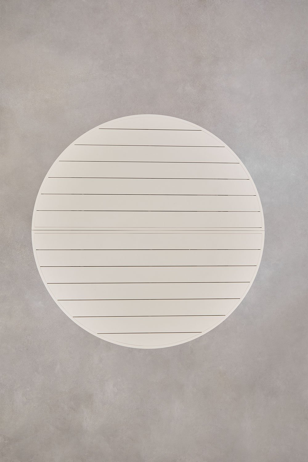 Tavolo da pranzo rotondo allungabile 145-200x145 cm in alluminio Barces, immagine della galleria 7