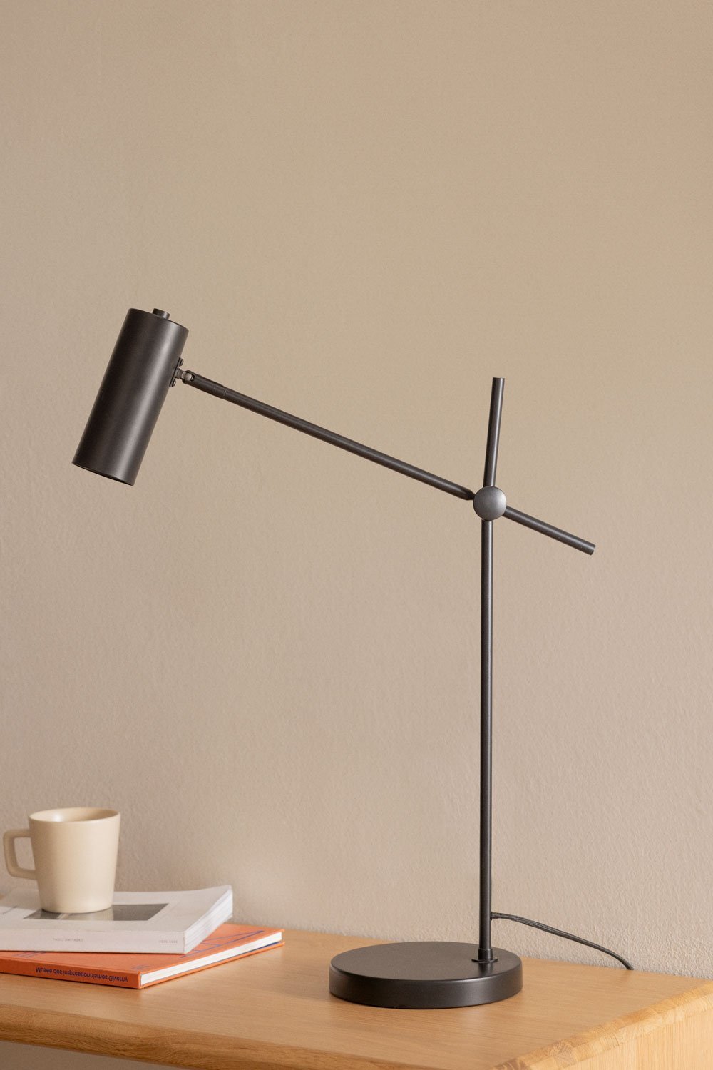Lampada da tavolo Idina in metallo, immagine della galleria 1