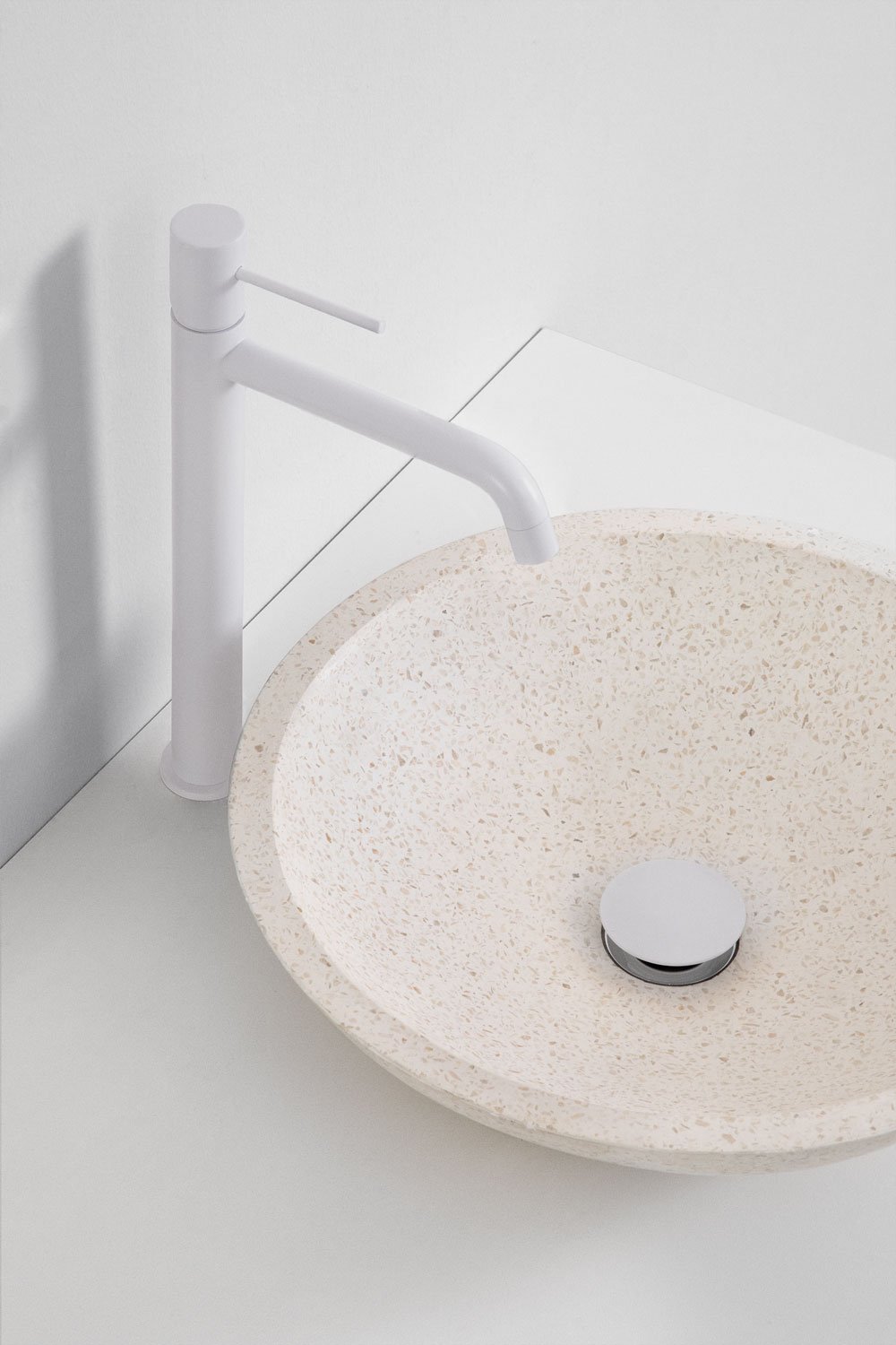 Set di mobili da bagno sospesi 80x50 cm in legno di frassino Tedrik, immagine della galleria 4