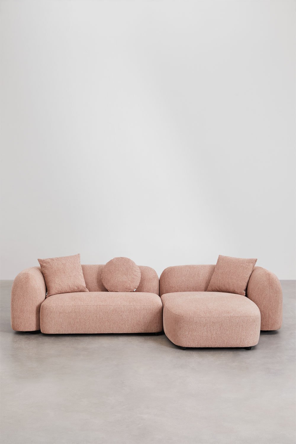 Divano modulare destro con chaise longue in 2 pezzi in ciniglia Coco   , immagine della galleria 4