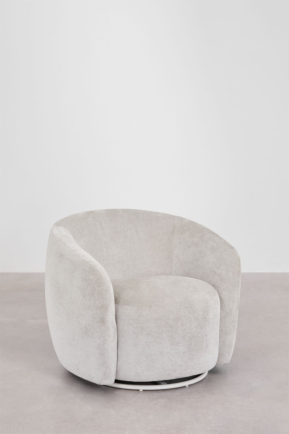 Poltroncina girevole in ciniglia Mieres , immagine della galleria 4