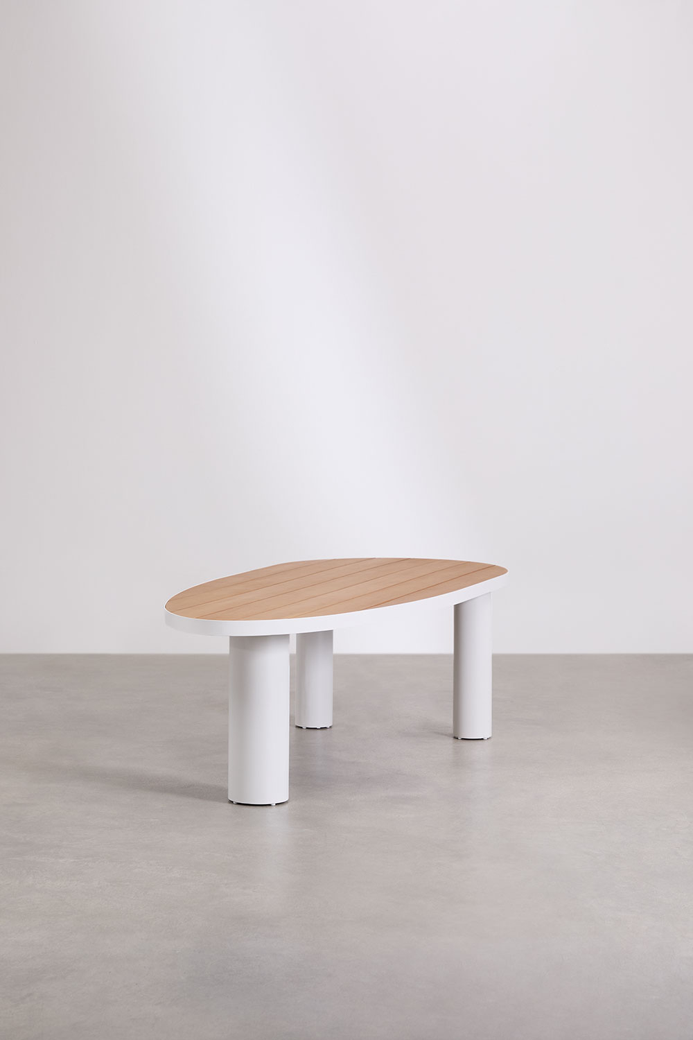 Tavolo da giardino in alluminio e legno sintetico grigio | Leroy Merlin