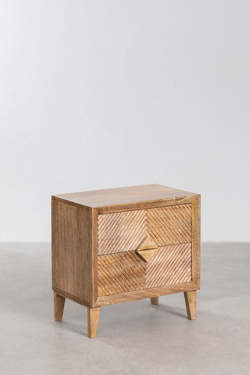 Set di 2 comodini in legno di mango Dibeny, immagine della galleria 2