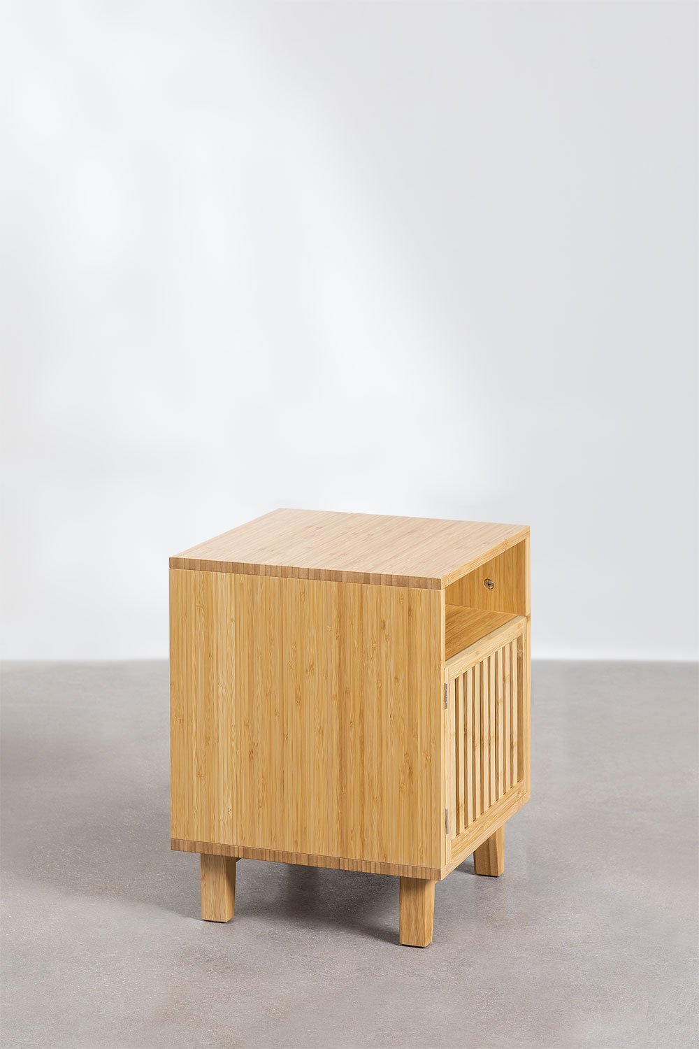 Confezione da 2 comodini in bambù Albin, immagine della galleria 2