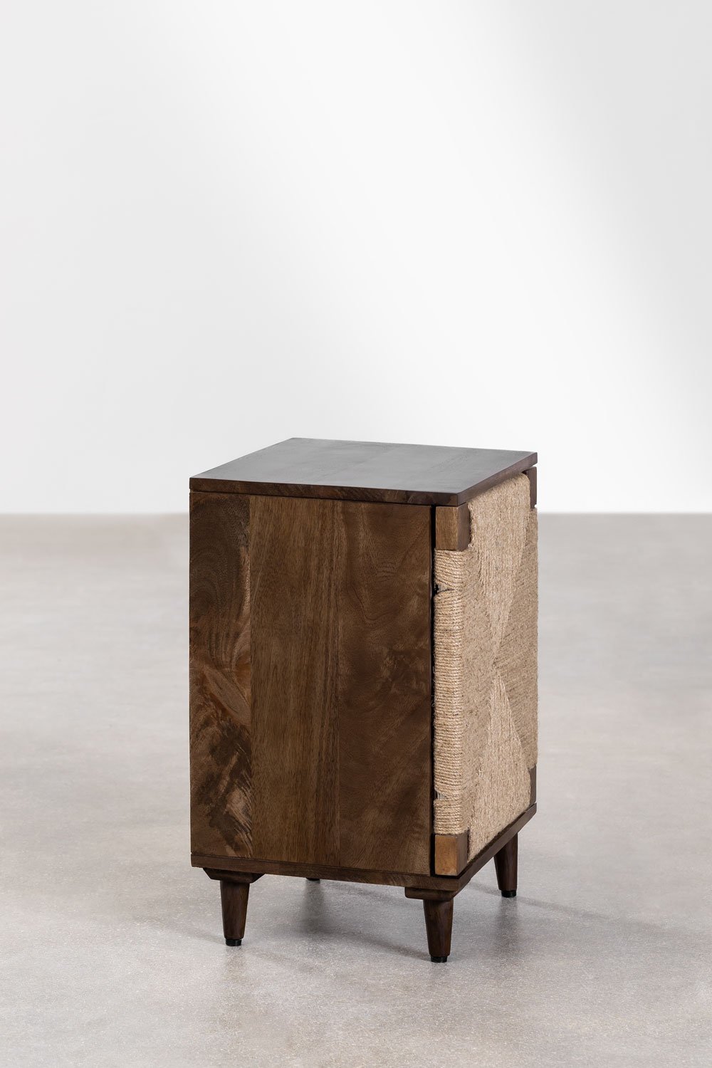 Set di 2 comodini in legno di mango e juta Evans, immagine della galleria 4