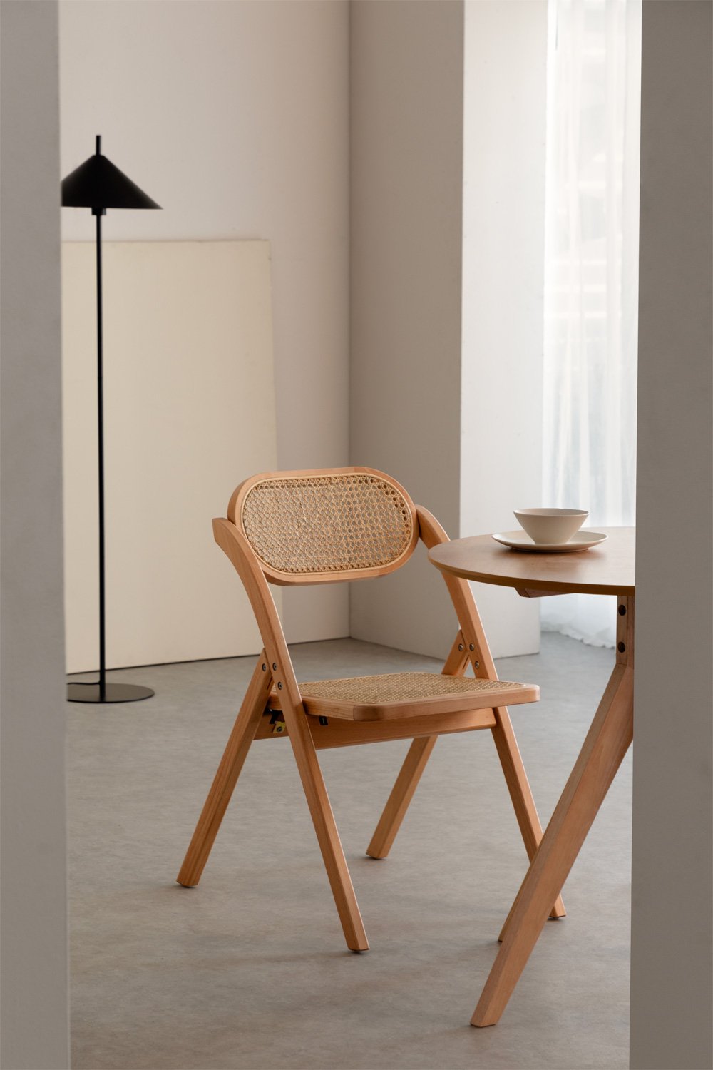 Confezione da 2 sedie da pranzo pieghevoli in legno Sia , immagine della galleria 1