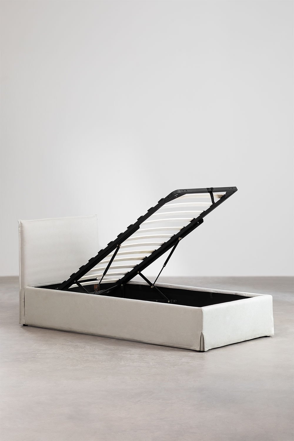 Letto con contenitore imbottito Lorea, immagine della galleria 4