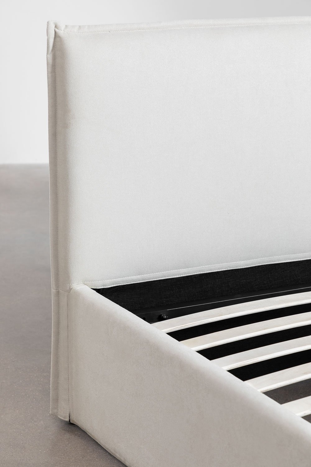 Letto con contenitore imbottito Lorea, immagine della galleria 5