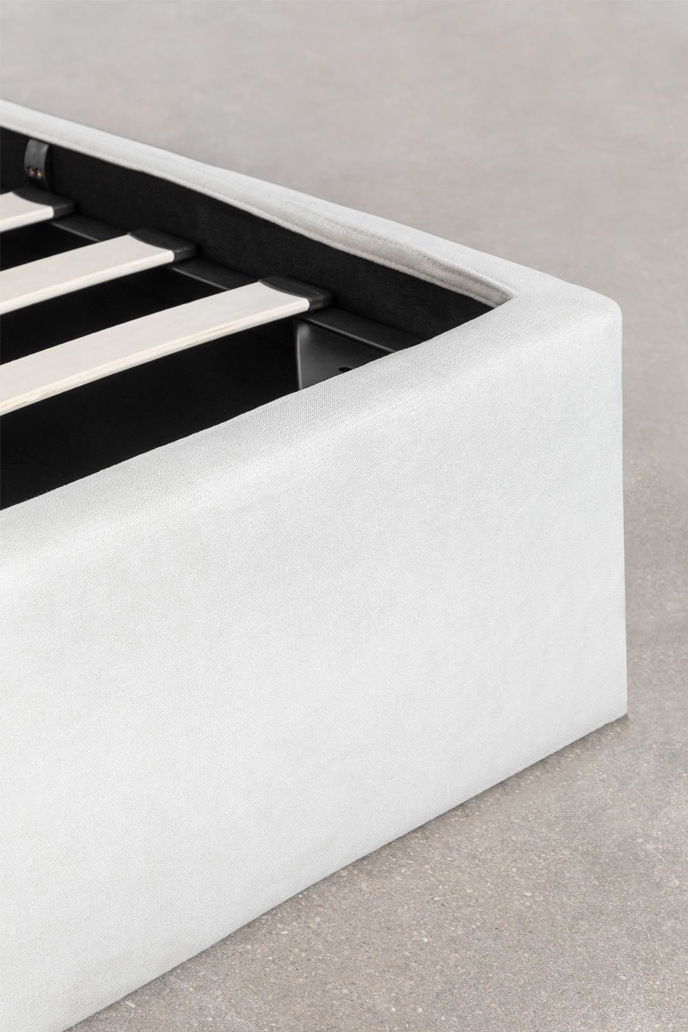 Letto con contenitore imbottito Lorea, immagine della galleria 6