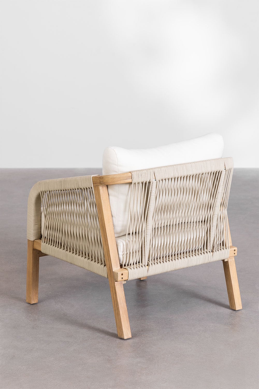 Pack di 2 poltrone da giardino in legno di acacia Dubai, immagine della galleria 3