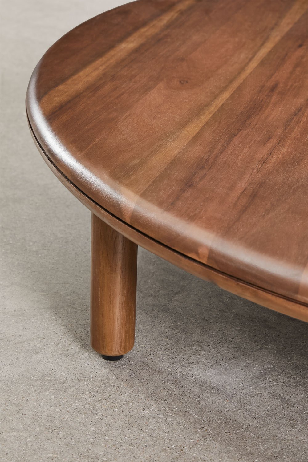 Set da salotto con 2 poltrone e 2 tavolini rotondi in legno di acacia Olivia, immagine della galleria 8