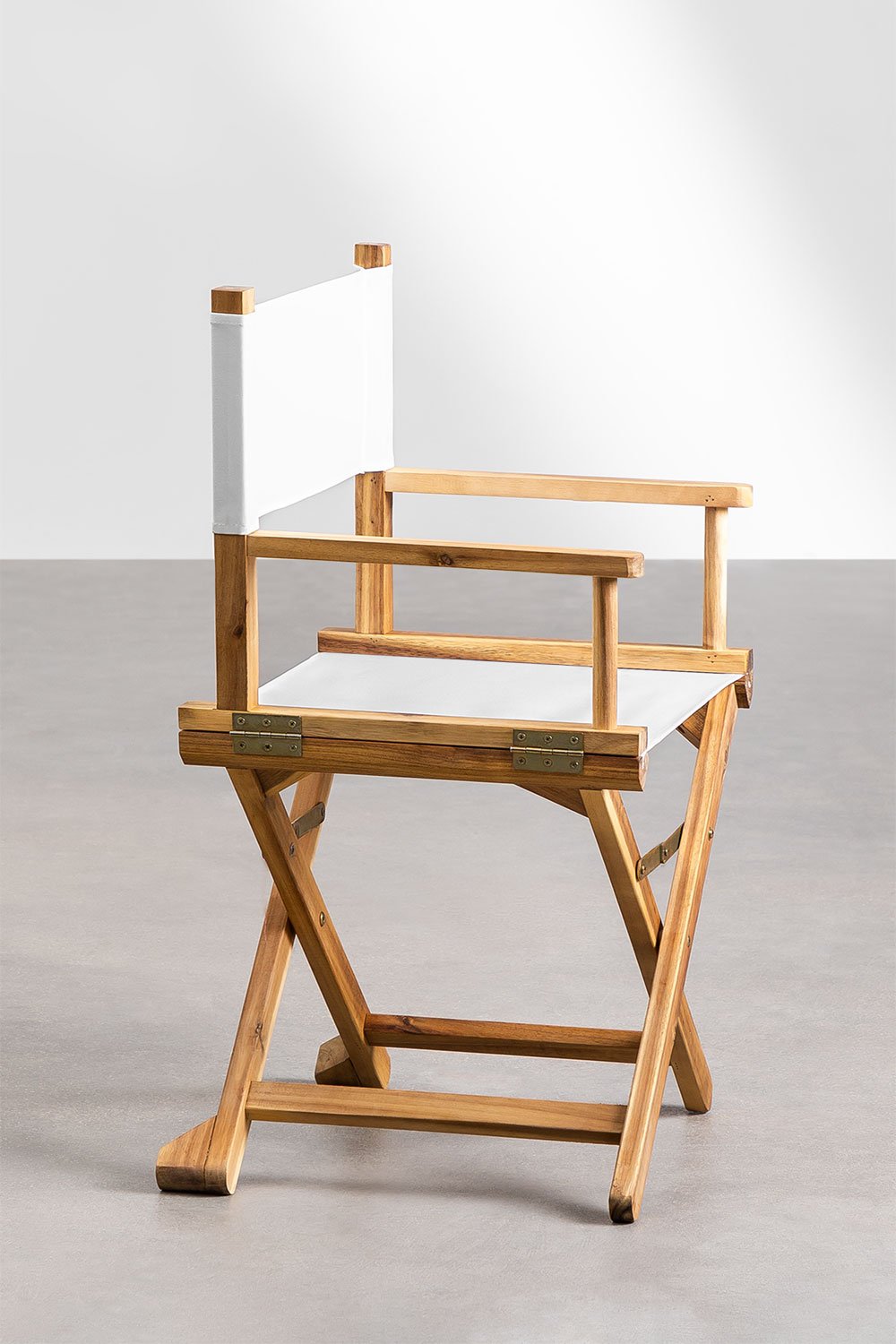 Set di 2 sedie da regista pieghevoli in legno di acacia Ridley, immagine della galleria 4