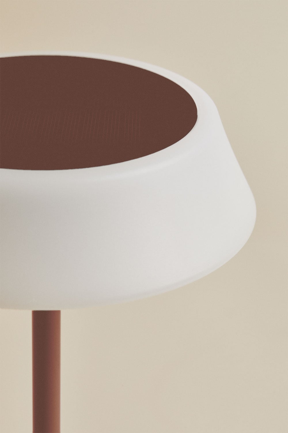 Lampada da tavolo solare LED wireless per esterni in polietilene e ferro Ulenia, immagine della galleria 4