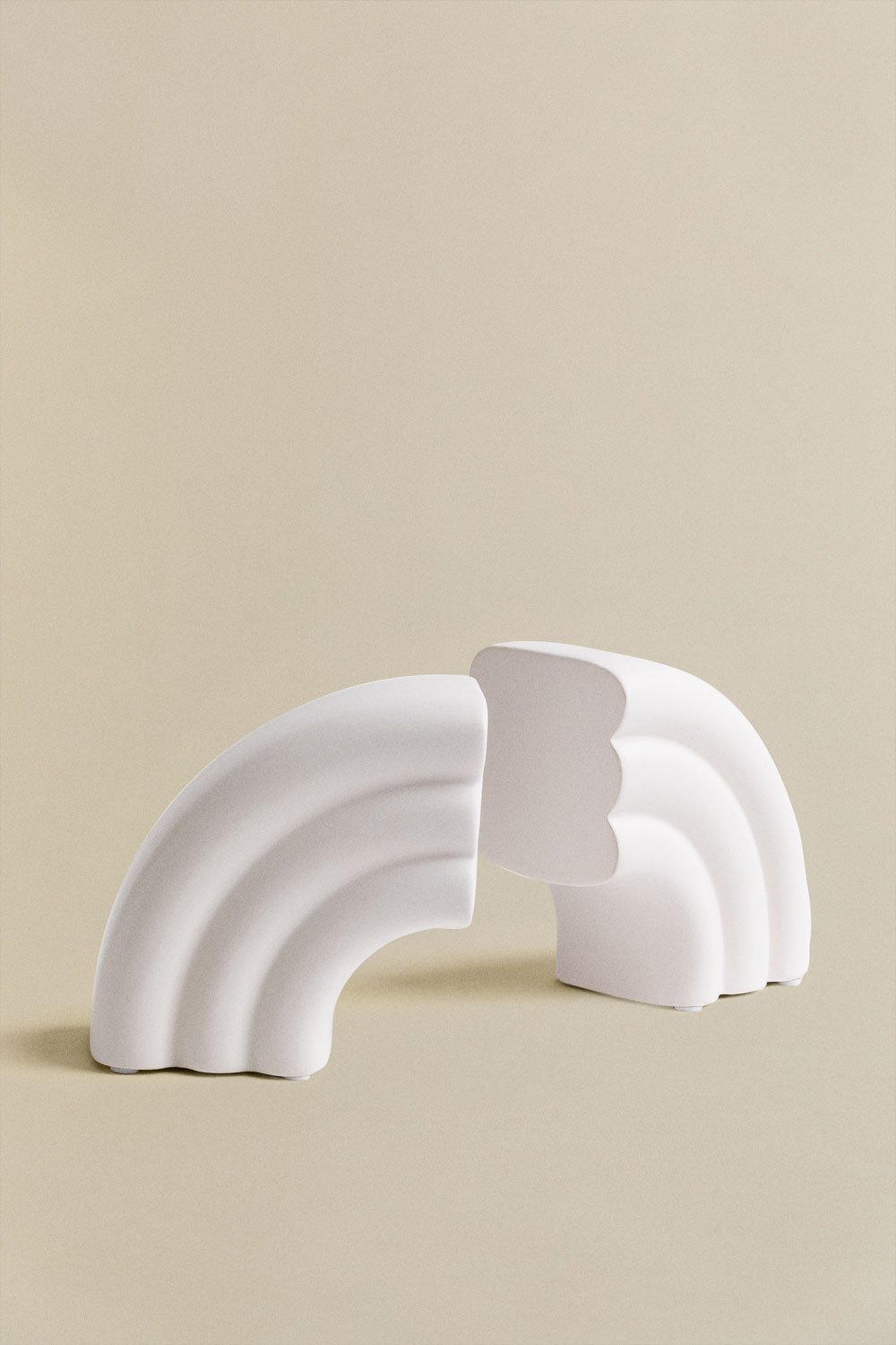 Set di 2 fermalibri in cemento Aldrin, immagine della galleria 3