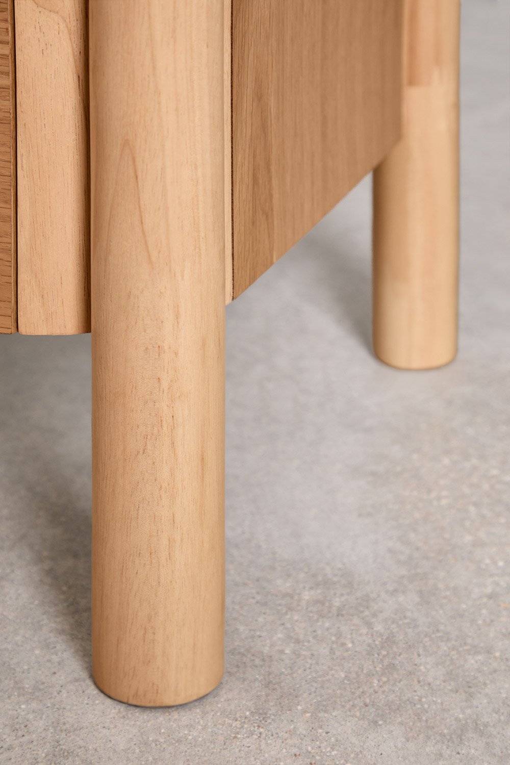 Credenza rettangolare 110x45 cm in MDF impiallacciato rovere Munden, immagine della galleria 8