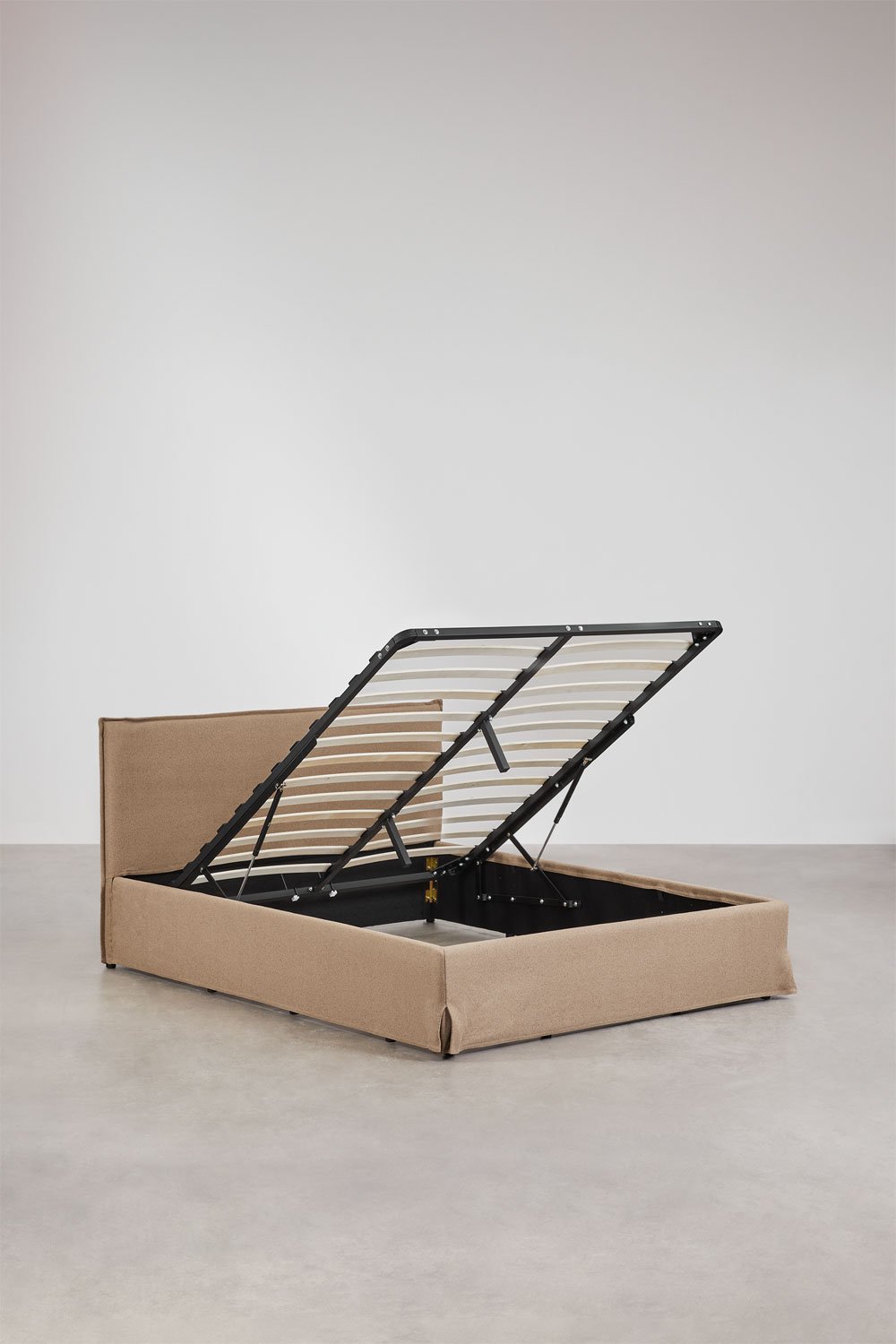 Letto con contenitore imbottito Lorea, immagine della galleria 3