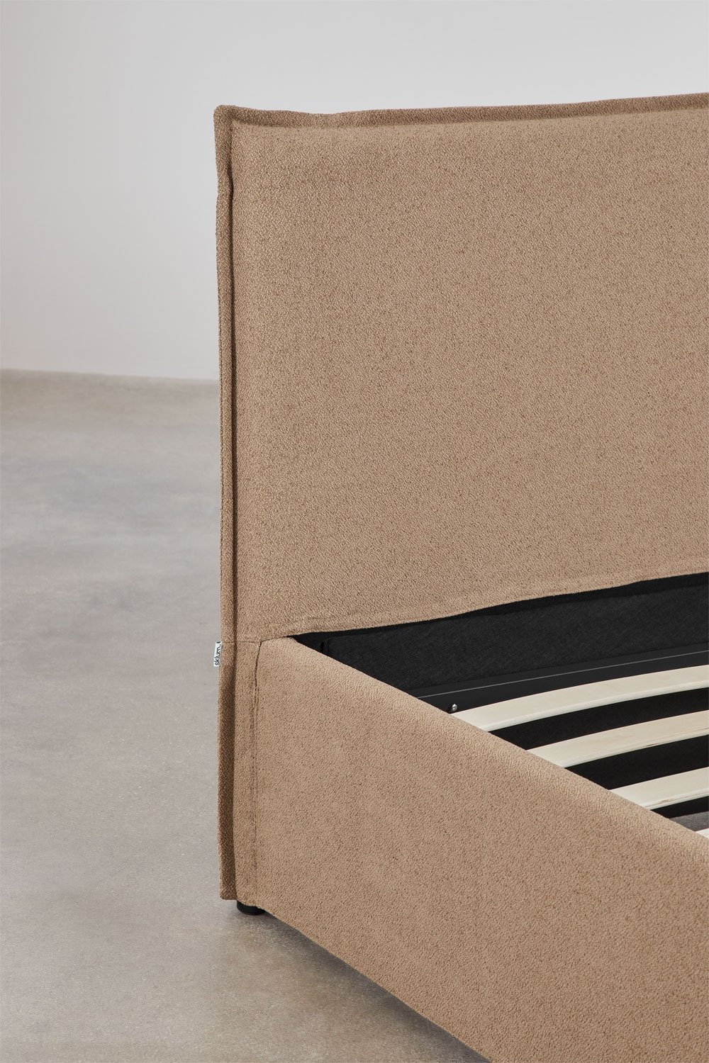 Letto con contenitore imbottito Lorea, immagine della galleria 5